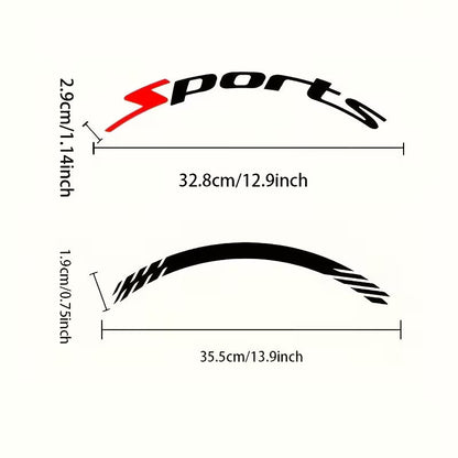 🔥 4PCS 3D Tire Lettering Stickers | Waterproof Universal Wheel Sidewall Decals
