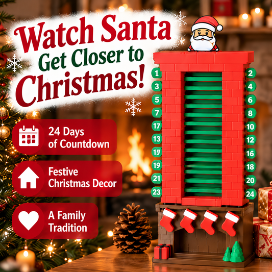 ⏳ Last Day 49% OFF –🎅Christmas Chimney Countdown Calendar