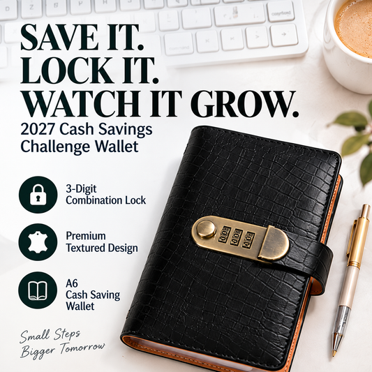 ⏳ Last Day 49% OFF –💲2027 Cash Savings Wallet with Combination Lock