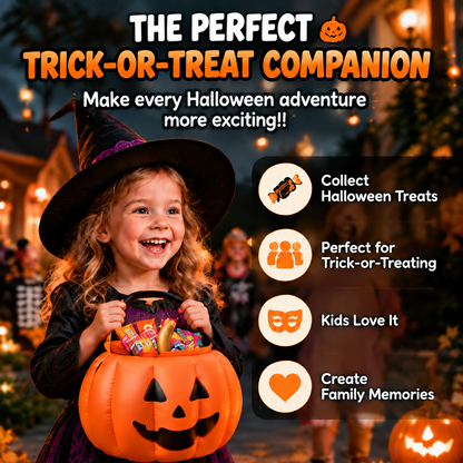 ⏳ Last Day 50% OFF-🎃Reusable Pumpkin-Shaped Container (with Removable Lid, Orange)