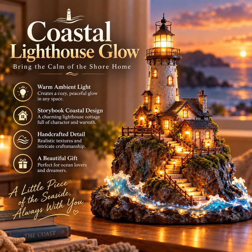 ✨ Last Day – 60% OFF!🌊Coastal Lighthouse "Beacon of Hope" Ornament✨