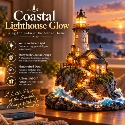 ✨ Last Day – 60% OFF!🌊Coastal Lighthouse "Beacon of Hope" Ornament✨