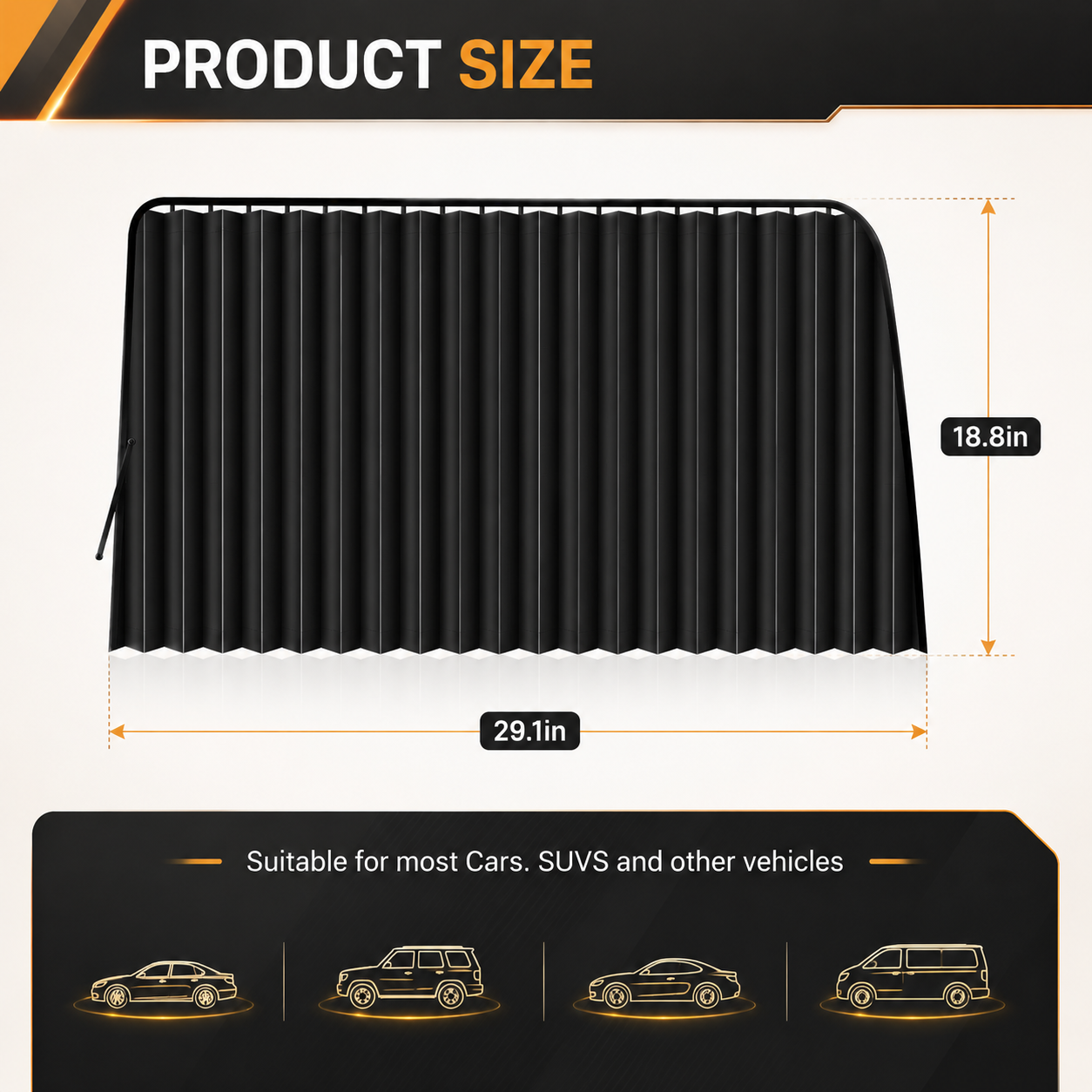🚗 4-Piece Magnetic Car Window Sun Shades – Easy-Install UV & Heat Protection
