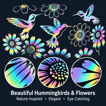 🔥Last Day 50% OFF-🐦🌻Hummingbird and sunflower car decal