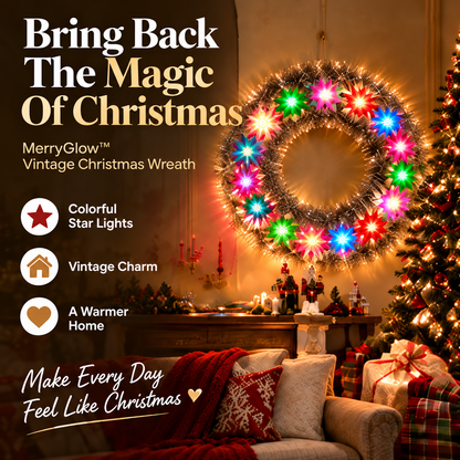 💥Hot Sale49% Off -✨ MerryGlow™ Vintage Christmas Wreath