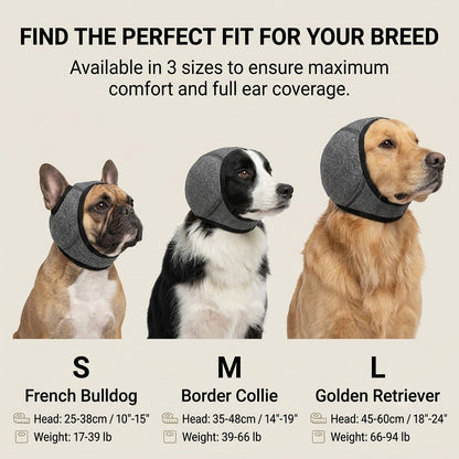 🔥 [Flash Sale - 50% OFF] No More Shivering from Thunder & Dryers! ❤️  Dog Calming Ear Wrap for Instant Anxiety Relief