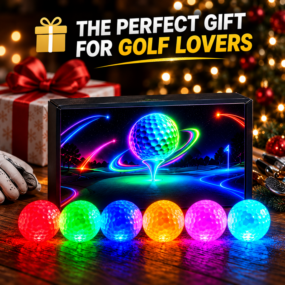 ⏳ Last Day 50% OFF-🏌️6-Pack Glow Golf Balls