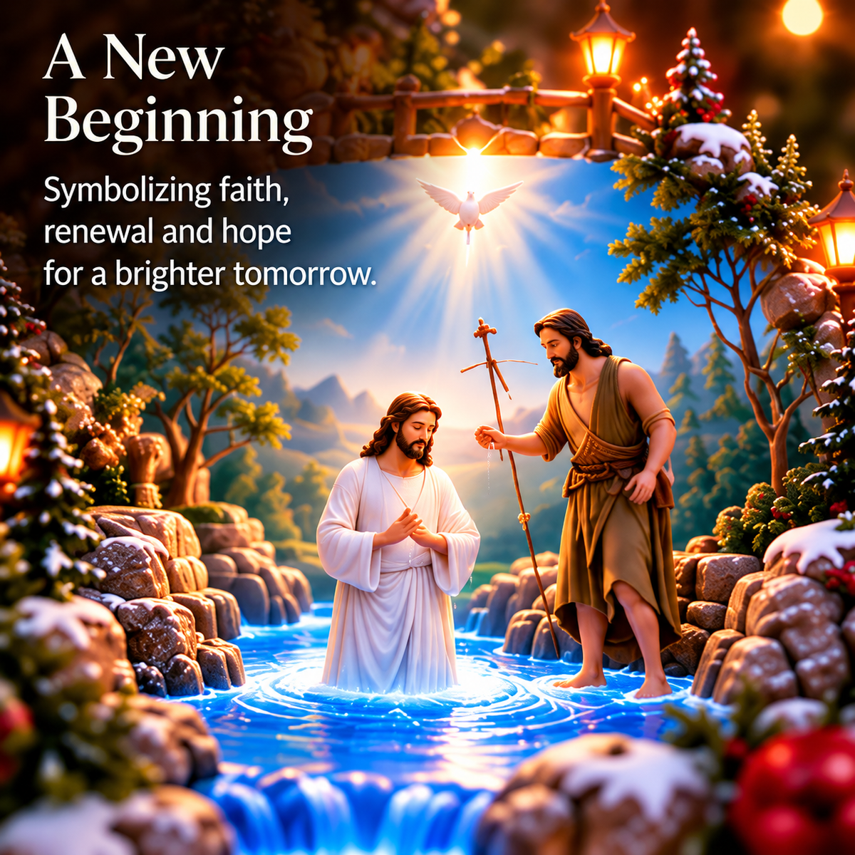 🔥Last day 49% OFF-✝️ Keep Christ in Christmas – Lighted Village