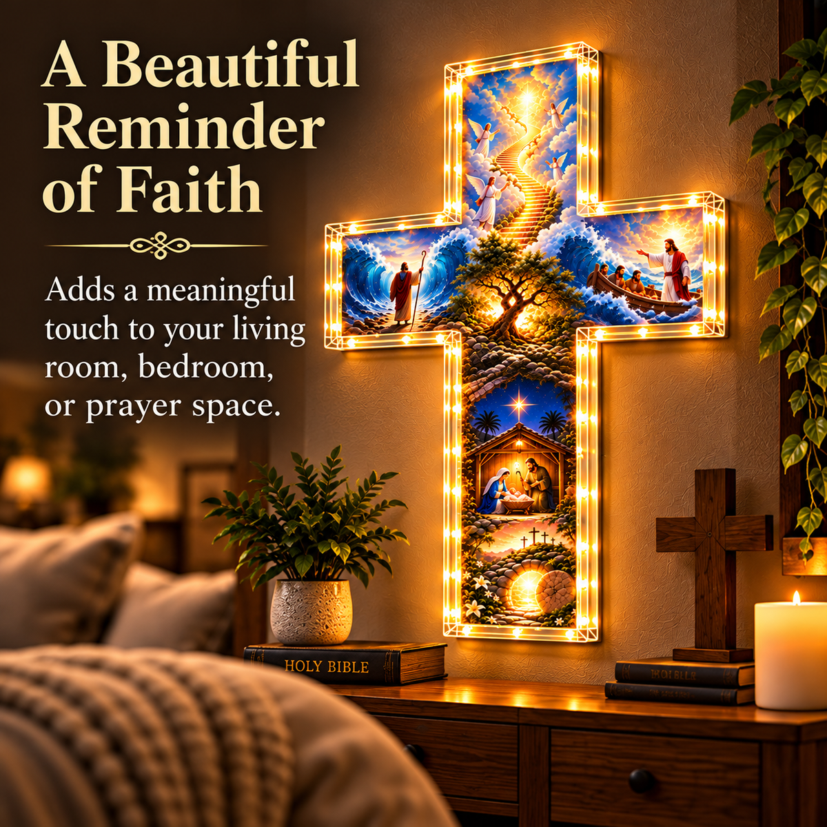 ✝️The Miracles of Faith™ Collection — Decorative Wall-Hanging Crosses Featuring Biblical Stories