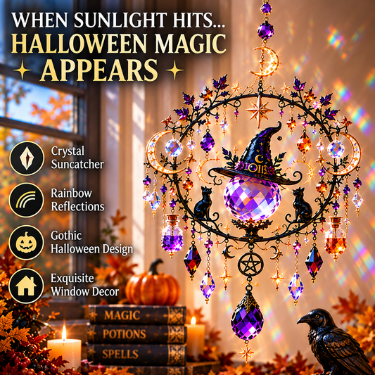 ⏳ Last Day 49% OFF –🎃 Halloween Crystal Suncatcher