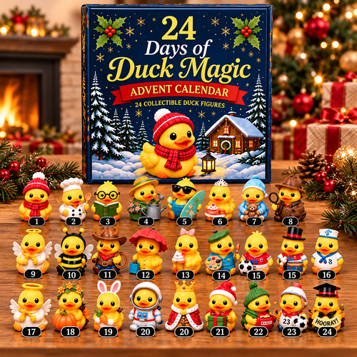 ⏳ Last Day 50% OFF-🦆24-Day 3D Duck Magic Christmas Advent Calendar