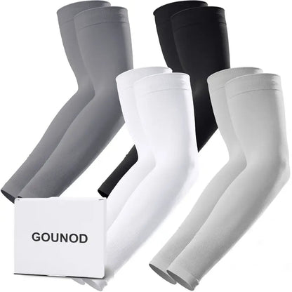 ☀️ UPF 50+ Cooling Arm Sleeves – Sun Protection for Men & Women, Breathable Compression Sleeves for Outdoor Sports, Football, Running & Cycling