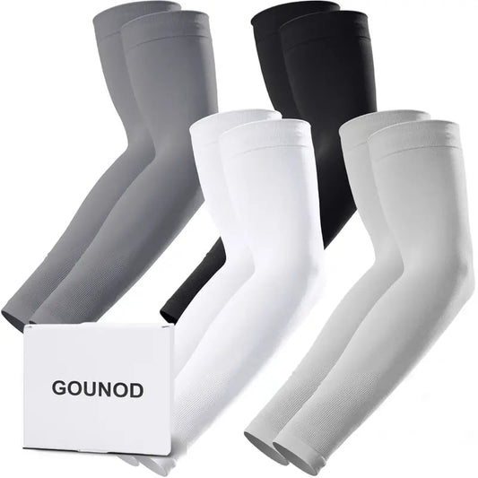 ☀️ UPF 50+ Cooling Arm Sleeves – Sun Protection for Men & Women, Breathable Compression Sleeves for Outdoor Sports, Football, Running & Cycling