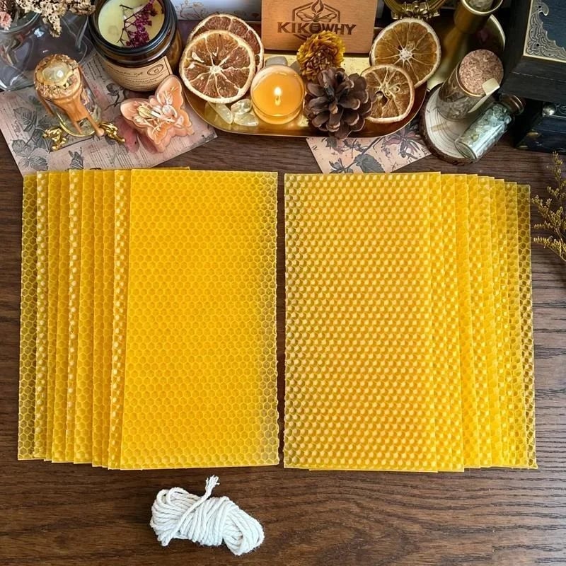 🔥 LAST DAY 49% OFF-🕯️DIY Beeswax Candle Making Kit (12-Piece Set) – Create Your Own Cozy Glow!