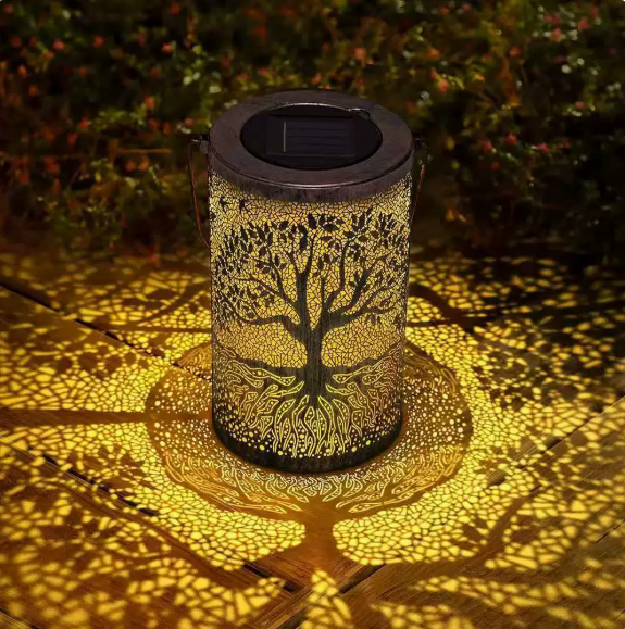 Colorful Sunflower Glow Solar Garden Lantern