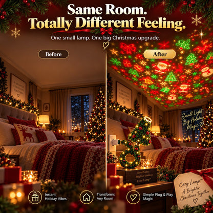 ⏳ Last Day 49% OFF –🌲Christmas Tree-Shaped Projection Light