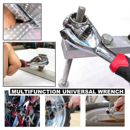 52 in 1 Socket Wrench Tool,Universal Wrench with Multifunction 360 Degree Rotating Head