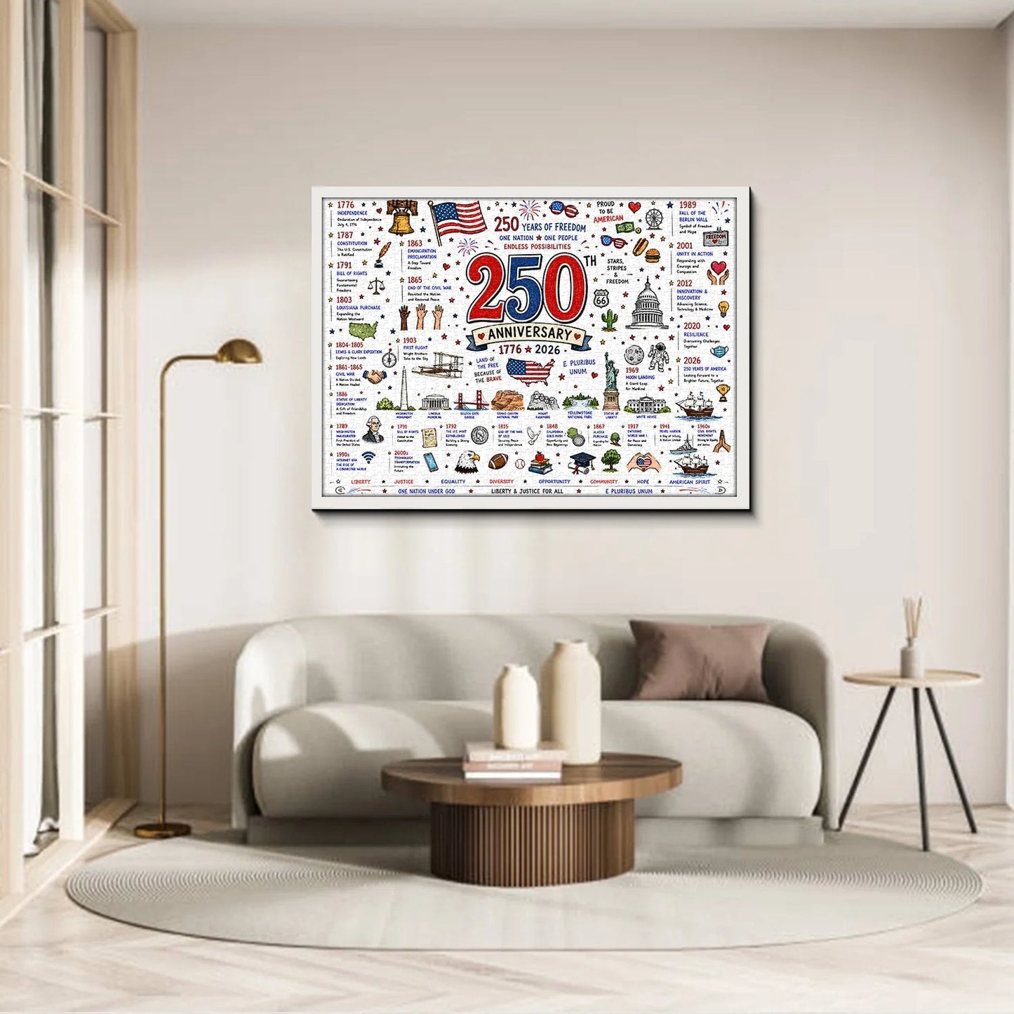 🧩🦅 Patriotic America 1000-Piece Puzzle – A Tribute to Freedom🎁 Buy 2 Free Shipping