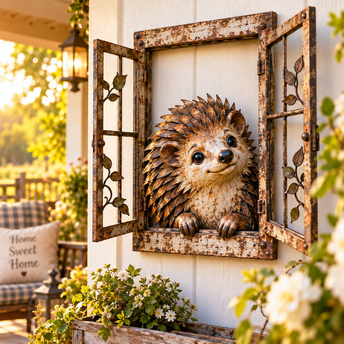✨ Last Day 49% OFF🐮Handcrafted Wrought-Iron "Peeking" Animal Window