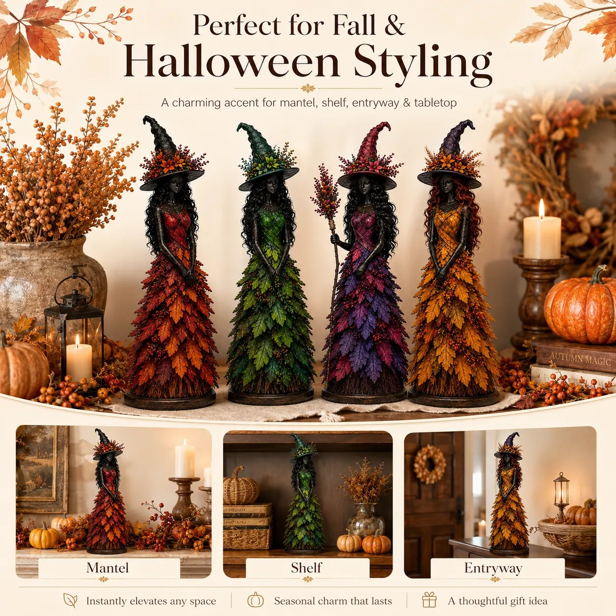 🧙New Arrivals 49% OFF-2026 Enchanted Autumn Witch Figurine