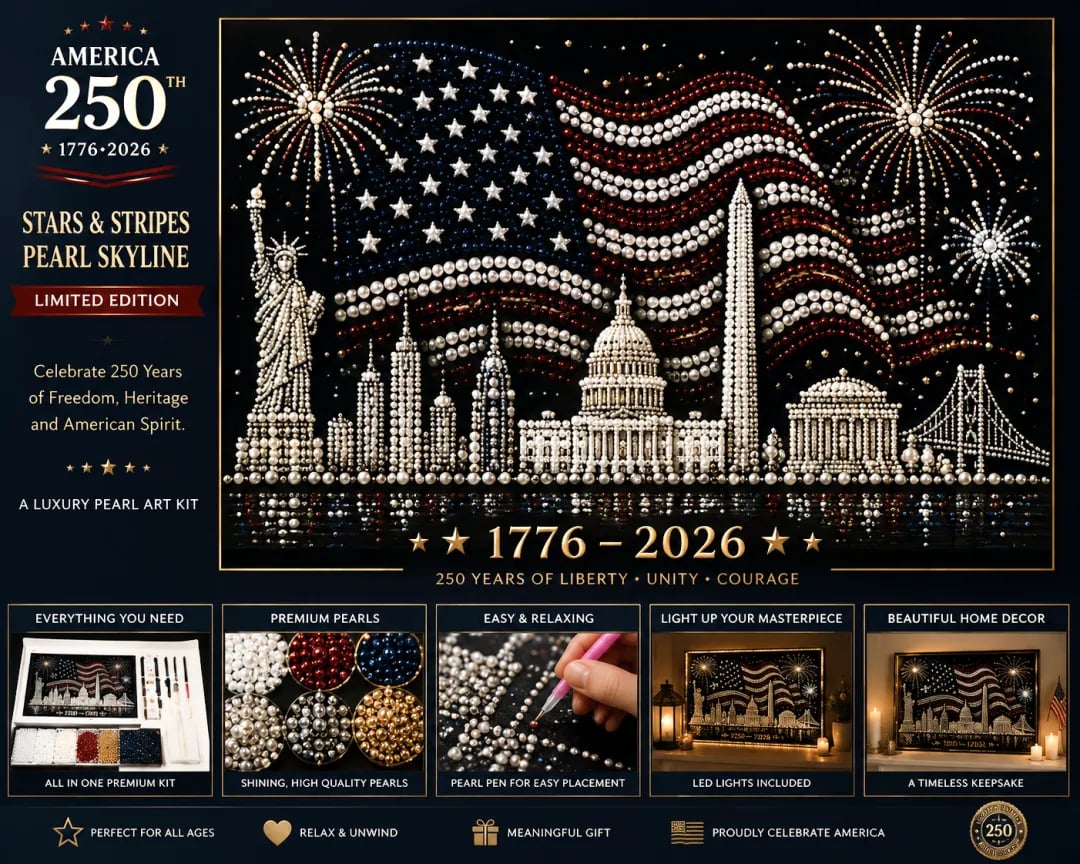 🔥LAST DAY 49% OFF 🦅250 Years of America Pearl Art Craft Kit