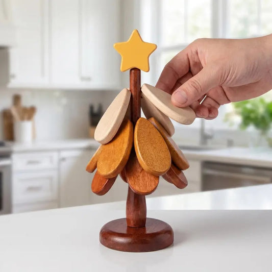 🎁Hot Sale Promotion 49% OFF🎁Wooden one tree coaster Solid wood home desktop decoration Dishes and dishes Insulation mat