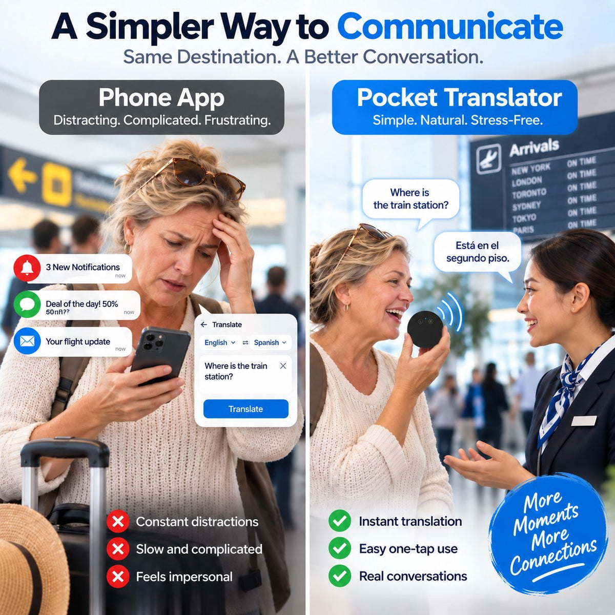 ⏳ Last day! 50% OFF – 🗣️Portable Wireless AI Language Translator