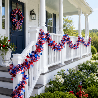 Celebrate 250 Years of Freedom with American Flag & Star Fairy Lights ✨