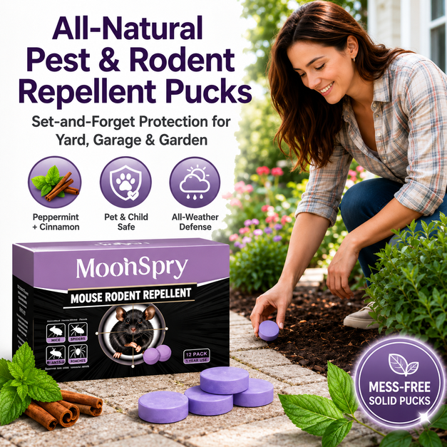 ✅ 10,000+ Happy Customers 🐭 All-Natural Peppermint & Cinnamon Pest & Rodent Repellent Pucks 🕷️🐍