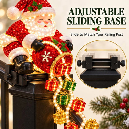 🔥LAST DAY 50% OFF -🎅 Santa Magic Gift Cascade Railing Light