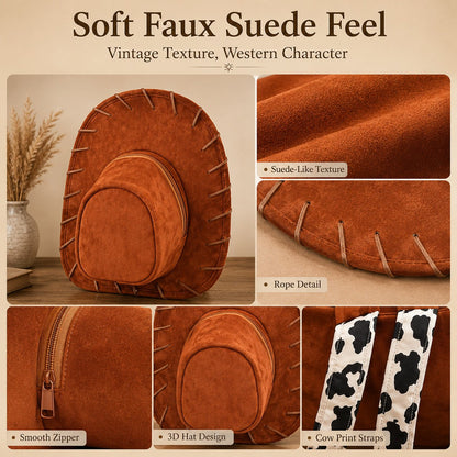 🎁 Last Day 50% OFF – 🤠Cowboy Hat-Shaped Backpack