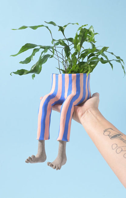 ✨ Cute Legged Human-Shaped Planter Pot Funny Resin Plant Pot
