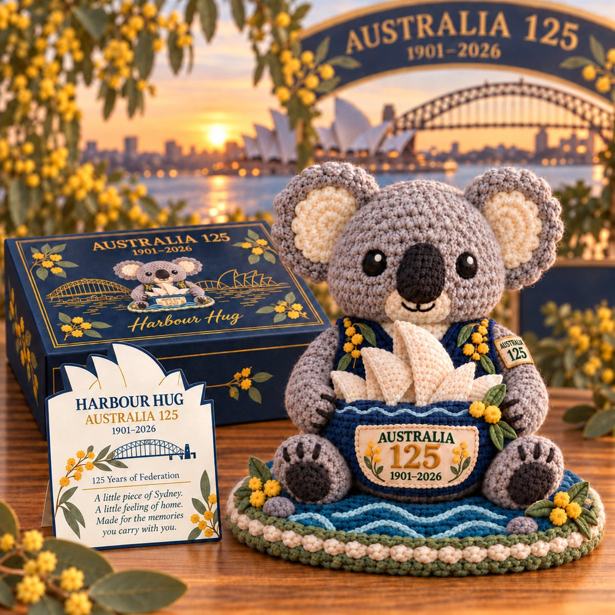⏳ Last Day 49% OFF – 🇦🇺 Australia 125th Anniversary Crochet Keepsake | Intricate 3D Crochet Work • Gift-Ready Box 🎁