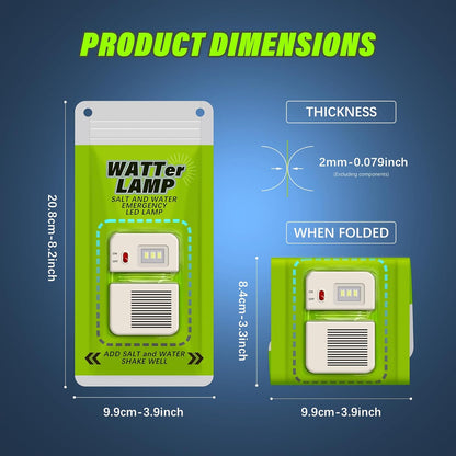 Saltwater Powered Emergency LED Lamp