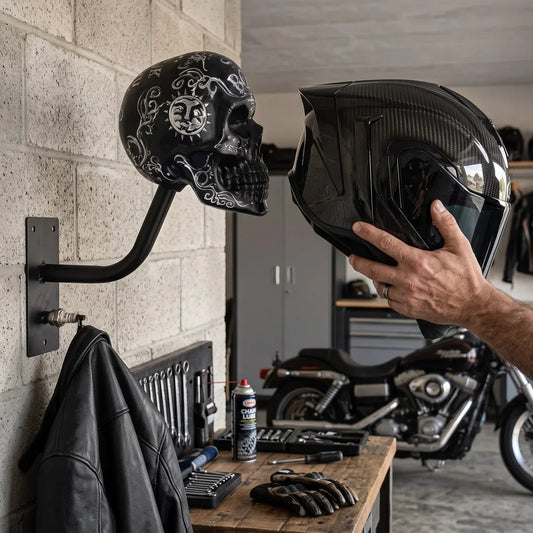 💀 Skull Helmet Wall Mount - Your Helmet Deserves A Legendary Display