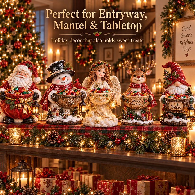 🎄 Christmas Special 50% OFF✨ Light-Up Christmas Candy Bowl Collection