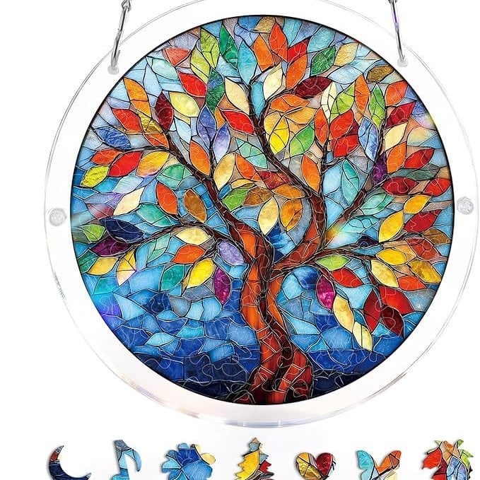 🔥LAST DAY SPECIAL PRICE☀️🛍️Acrylic Jigsaw Puzzle Suncatcher