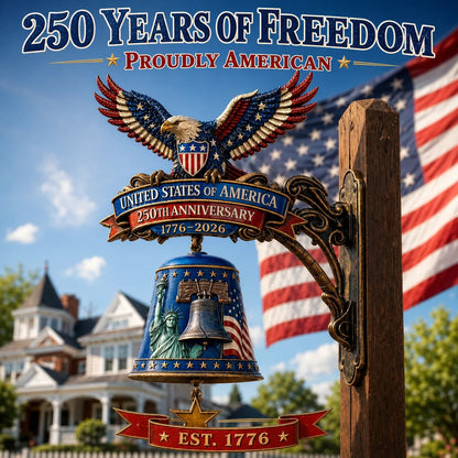 🇺🇸 America 250 Patriotic Freedom Bell Wall Decor