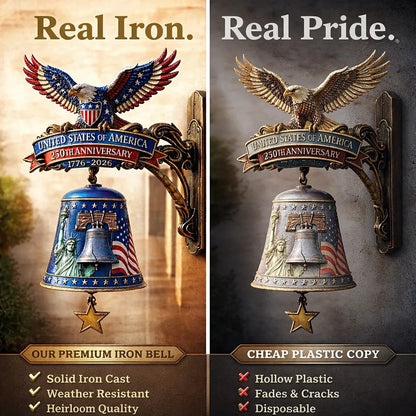 🇺🇸 America 250 Patriotic Freedom Bell Wall Decor
