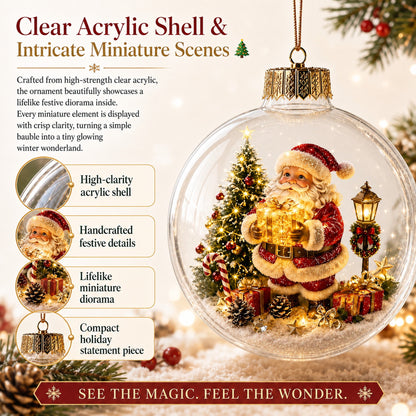 🎄Light Up Christmas Diorama Ornamen – A Magical Mini Winter Wonderland for Your Holiday Home
