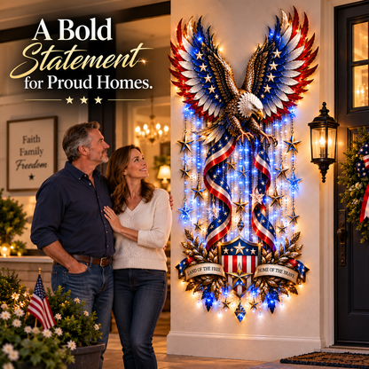 ✨Last Day 49% OFF-🦅American Eagle Glory Waterfall Light