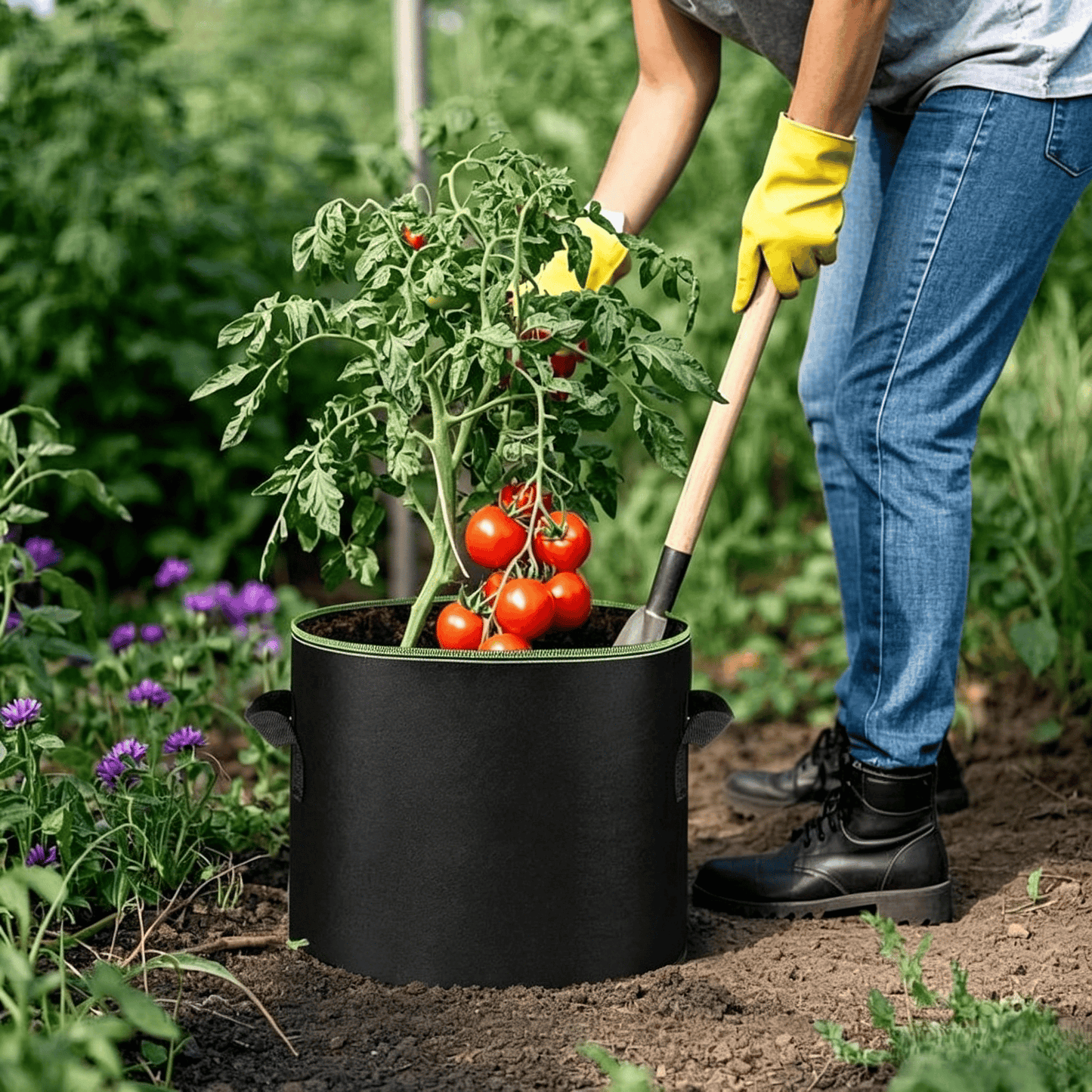 🌱🪴 Heavy-Duty Grow Bags | Aeration Fabric Pots with Handles for Vegetables, Flowers & Fruits
