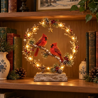 ⏳ Last Day 49% OFF –🐦Lighted Cardinal Tabletop Decor