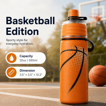 🏀 Basketball Gift Sale 49% OFF - Outdoor portable large-capacity spray sports water bottle