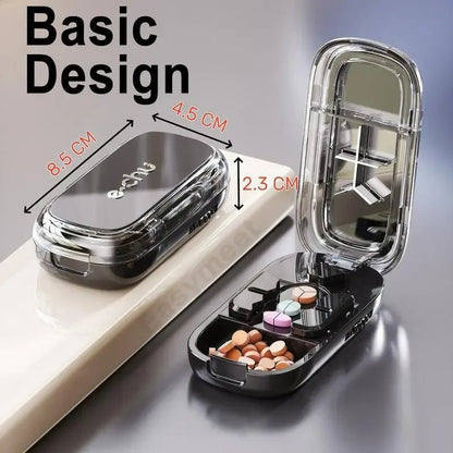 24-Hour Flash Deal⏰Upgrade-Designed Compact 3-in-1 Pill Splitter Organizer