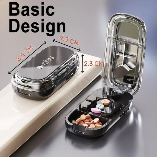 24-Hour Flash Deal⏰Upgrade-Designed Compact 3-in-1 Pill Splitter Organizer