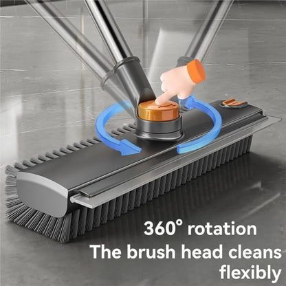 3-in-1 Adjustable Floor Scrub Brush – 360° Rotating Cleaning Tool(Free Shipping)