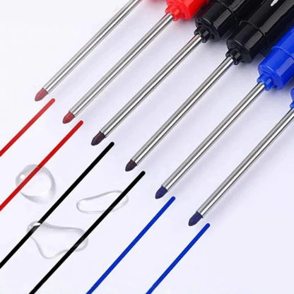 🖊 Pack of 4 Deep Hole Marker Pens with 45mm Extra Long Nib