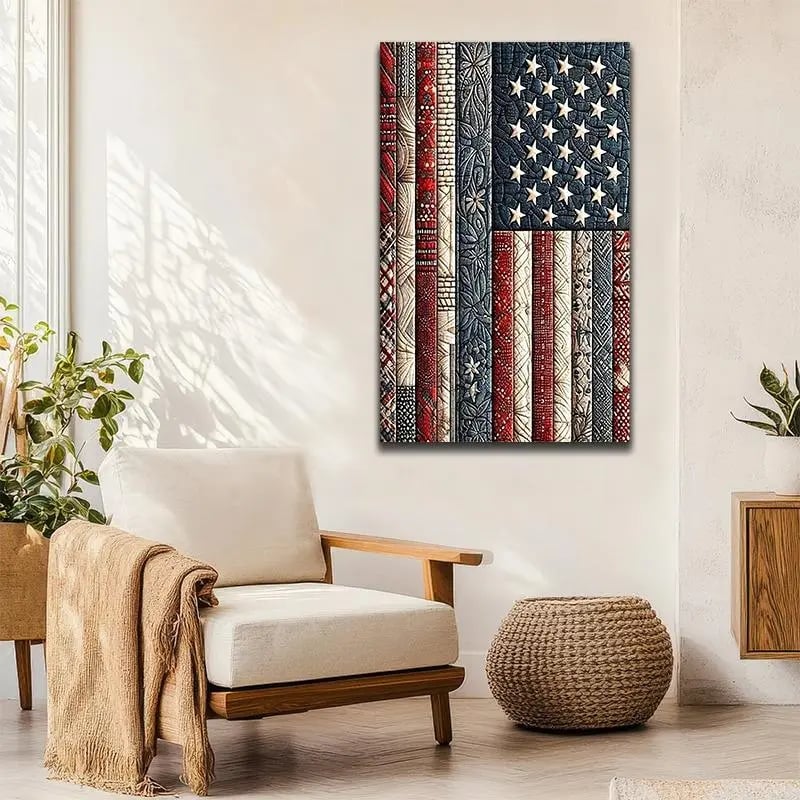 🇺🇸💎American Flag 5D Diamond Painting Kit - Quilt Pattern DIY Wall Decor