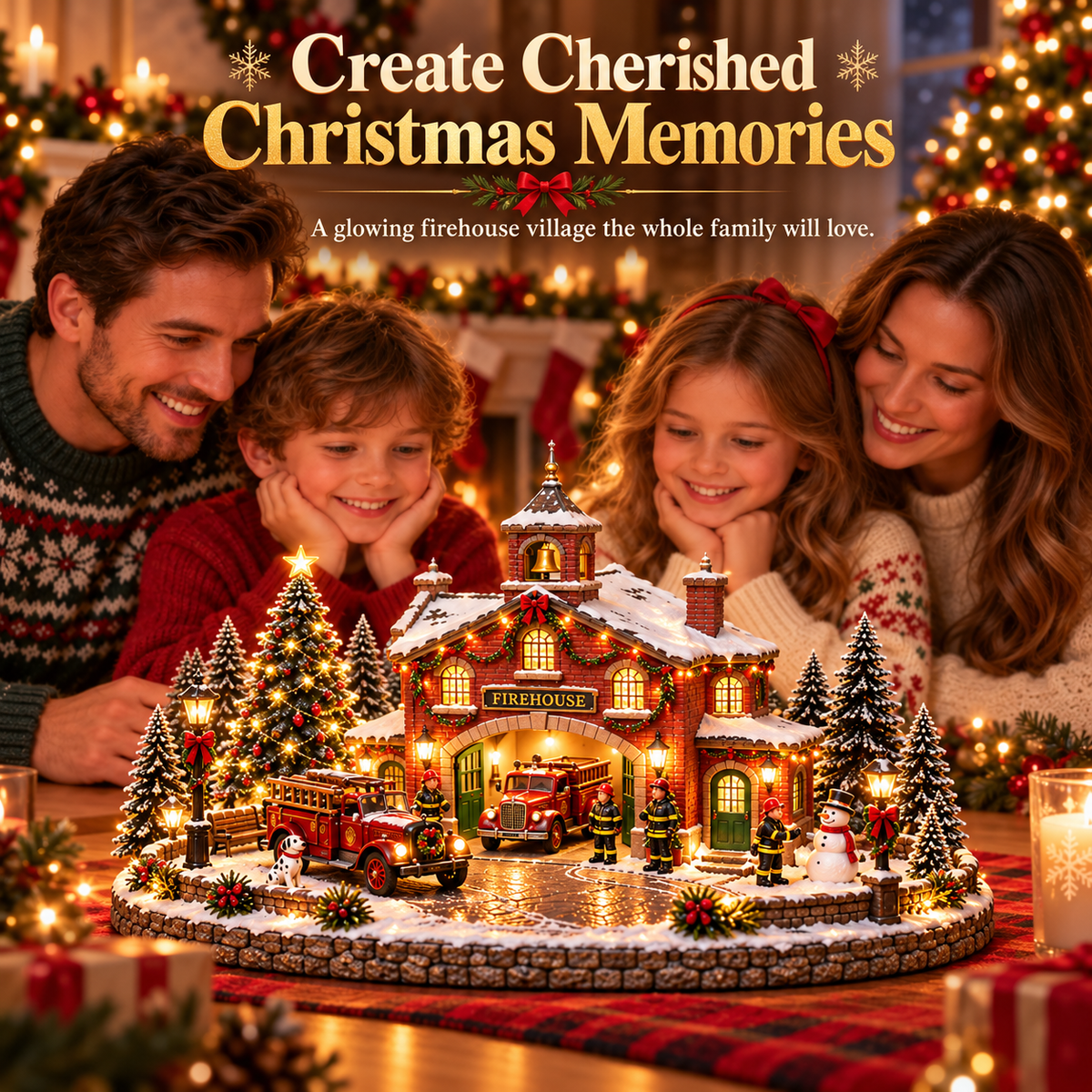 🔥 Last Day 50% Off 🎄 Christmas Fire Station Town™